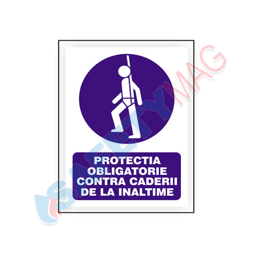 Protectie obligatorie contra caderii de la inaltime